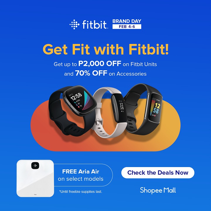 Score up to 70 discount on Fitbit devices with Shopee Brand Day sale