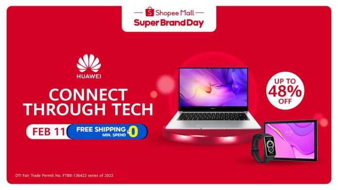 Score up to 48% discount on HUAWEI devices with Shopee Super Brand Day sale