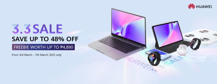 Enjoy up to 48% discount on Huawei products during 3.3 sale