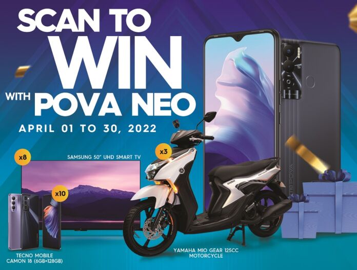 Get a chance to win Php1M worth of prizes with POVA Neo Scan to Win promo