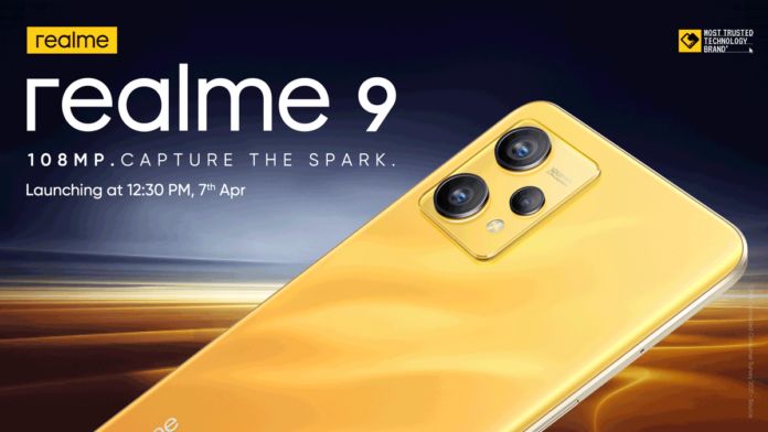 realme 9 4G is launching on April 7 in India, specs & features revealed