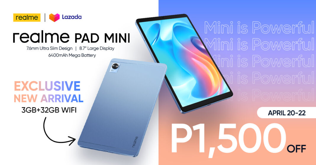 realme pad mini 3gb 32gb wifi price specs philippines