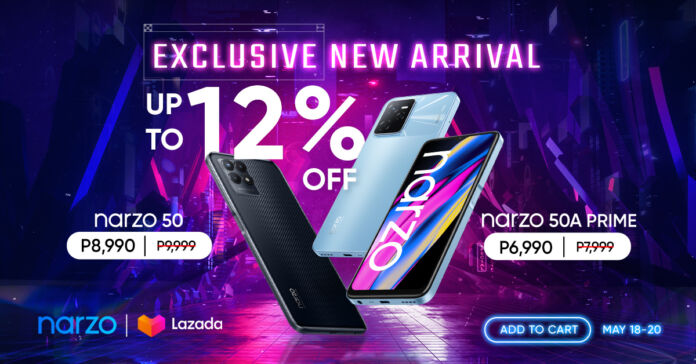 Score up to 12% OFF on realme narzo 50 Series