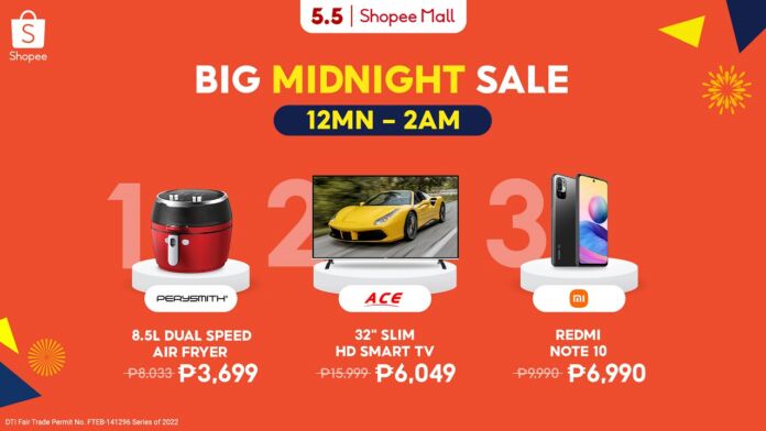 Score up to 50% discount with Shopee 5.5 Brands Festival