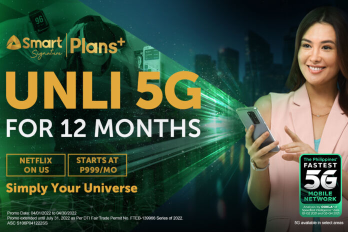 Smart offers 12 months of UNLI 5G with Signature Plans+