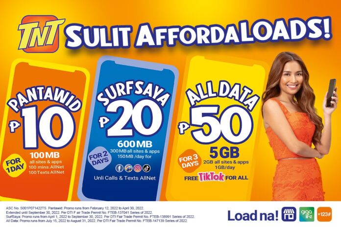 TNT outs Sulit Affordaloads for as low as Php10