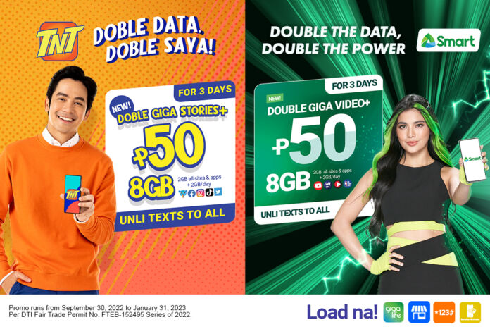 Smart and TNT launches Double GIGA+ 50 offer!