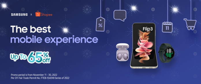 Score up to 65% OFF on Samsung devices with Shopee, Lazada 11.11 Mega Sale
