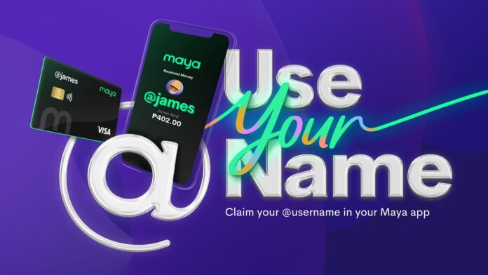 You can now use your Maya @username to send and receive money
