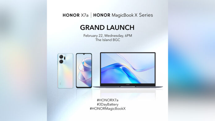 HONOR to bring the X7a and MagicBook in the PH this February 22