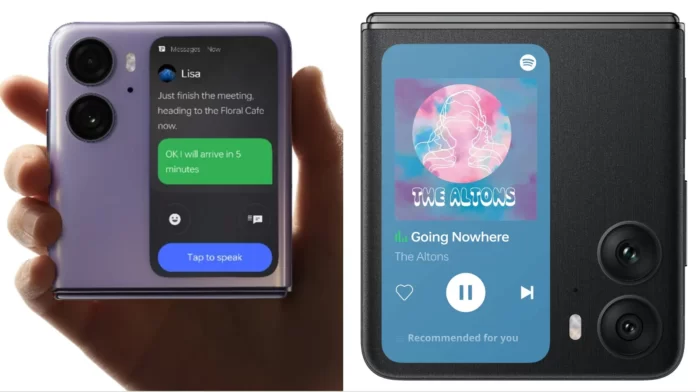OPPO adds Spotify Widget to the cover display of the Find N2 Flip
