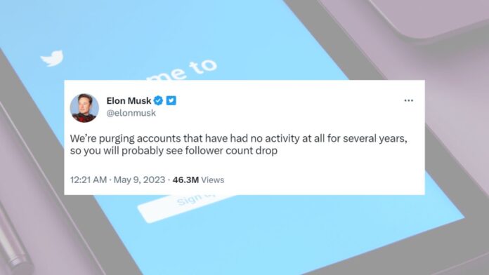 Elon Musk reveals Twitter to purge inactive accounts