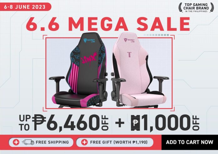 Save up to Php6,460 with Secretlab’s 6.6 Sale Deals