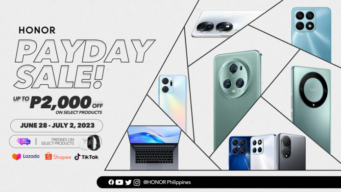 Score up to Php2,000 OFF on Honor devices this Payday Sale