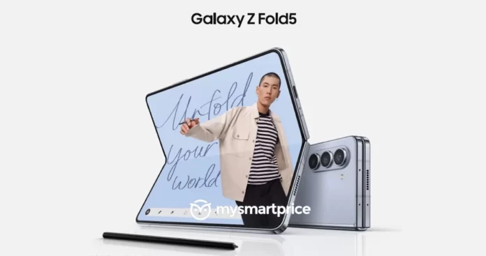Samsung Galaxy Z Fold5 Leaked Render shows a minor design change