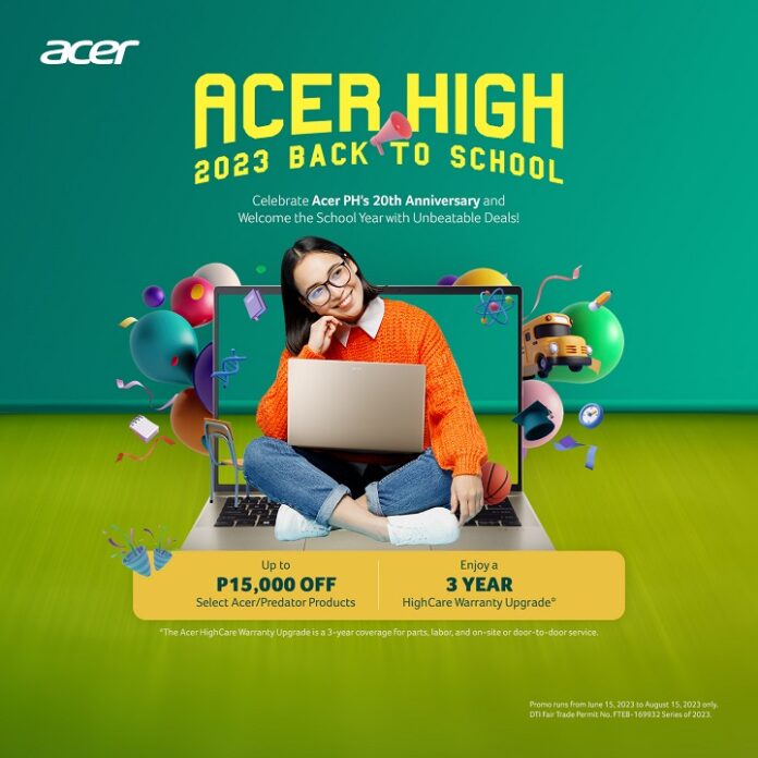 Acer announces over Php2M worth of prizes with its Back-to-School promo
