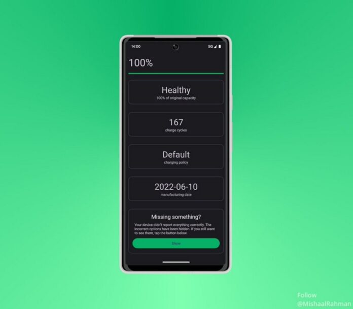 Android 14 may bring Battery Health feature to phones and tablets