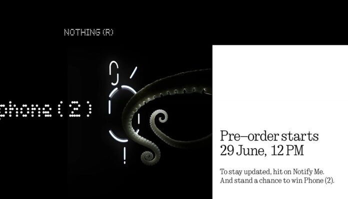 Nothing Phone (2) pre-orders in India to start on June 29