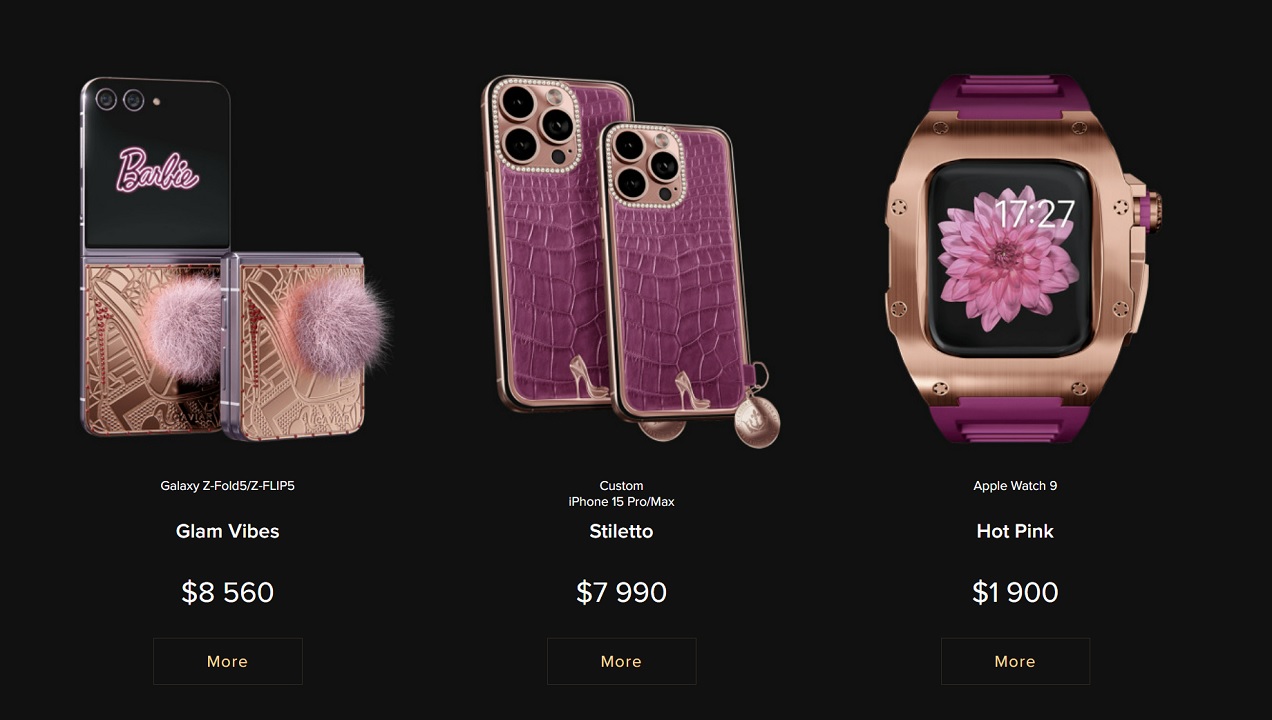 Caviar announces Barbiecore designs for iPhone 15 Pro, Galaxy Z Flip5 and  Watch Series 9 -  news