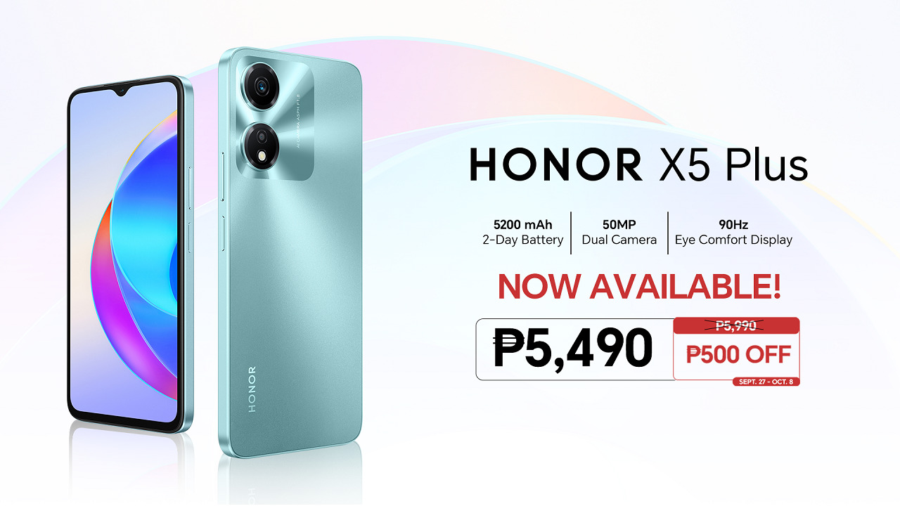Main KV HONOR X Plus is now available at Php