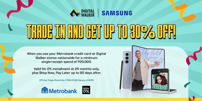 Metrobank, Digital Walker offer up to 15% discounts and other exciting promos