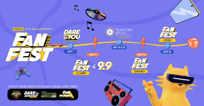 realme celebrates 5th anniversary with FanFest 2023 and 9.9 Mega Sale