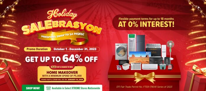 XTREME Appliances announces “Holiday Salebrasyon: Swak’to sa Pasko” promo