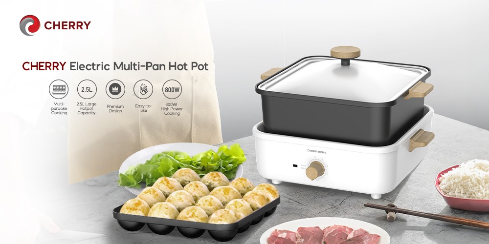 Smart Electric Hot Pot & Food Steamer- 2.5L