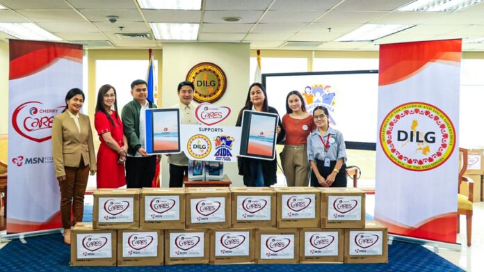 CHERRY cares donates 300 tablets to DILG