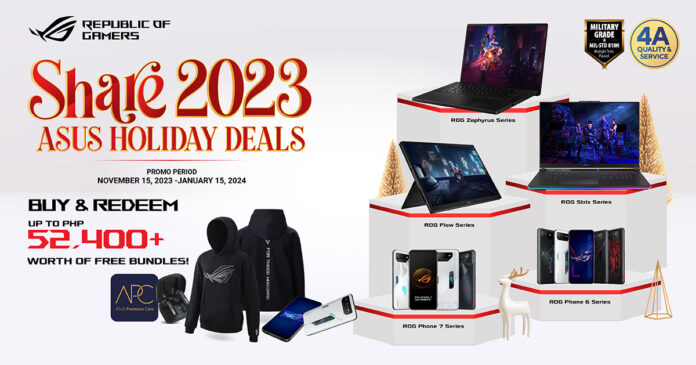 ASUS and ROG announces Share 2023 Holiday promo