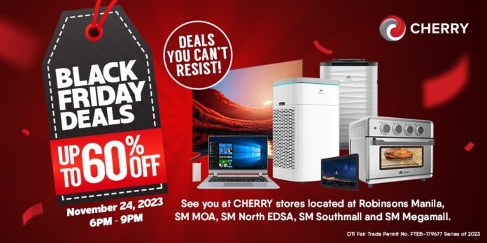 Cherry announces exclusive Black Friday deals, offers up to 60% OFF