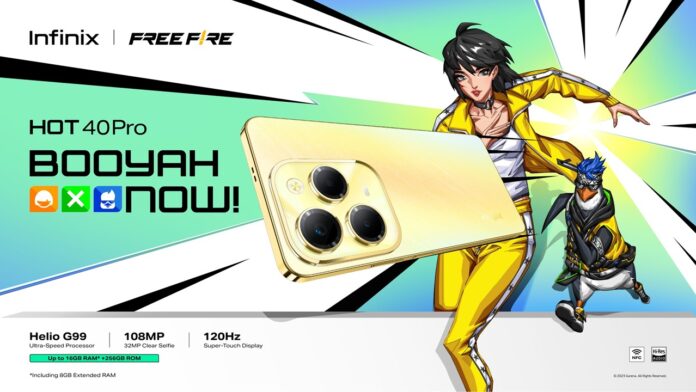 Infinix outs Free Fire Limited Edition HOT 40 Series