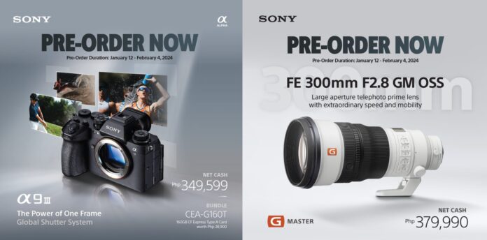 Sony unveils Alpha 9 III and FE 300mm F2.8 GM OSS