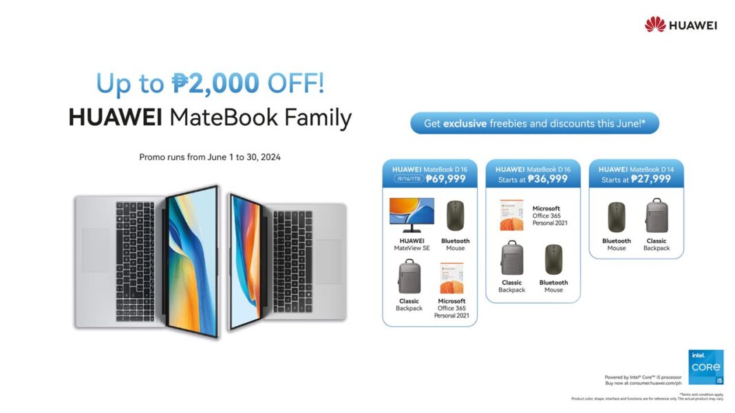 huawei matebook june promo