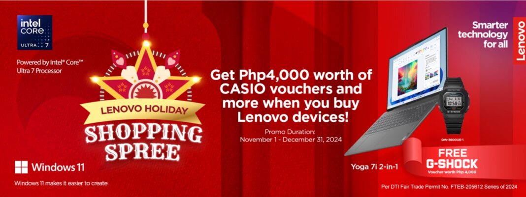 lenovo holiday shopping spree promo