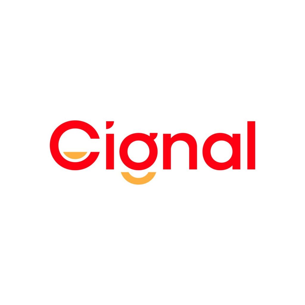 Cignal logo white