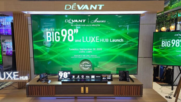 Devant Launches 98-Inch 4K Smart TV with ThinQ AI and webOS in the Philippines
