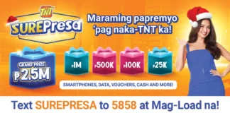 TNT Launches “Surepresa” Promo with Php 2.5 Million Grand Prize TNT Surepresa