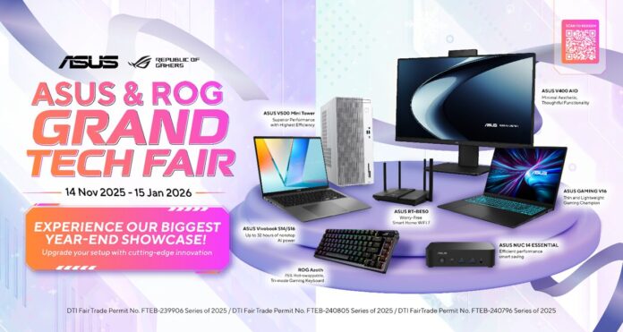ASUS and ROG Launch Grand Tech Fair 2025 With Big Discounts, Rebates, and Prizes