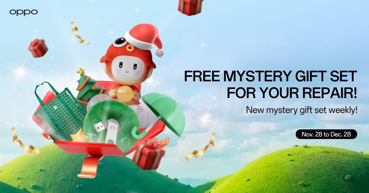OPPO offers Mystery Gift Sets for service center repairs during holiday weekends