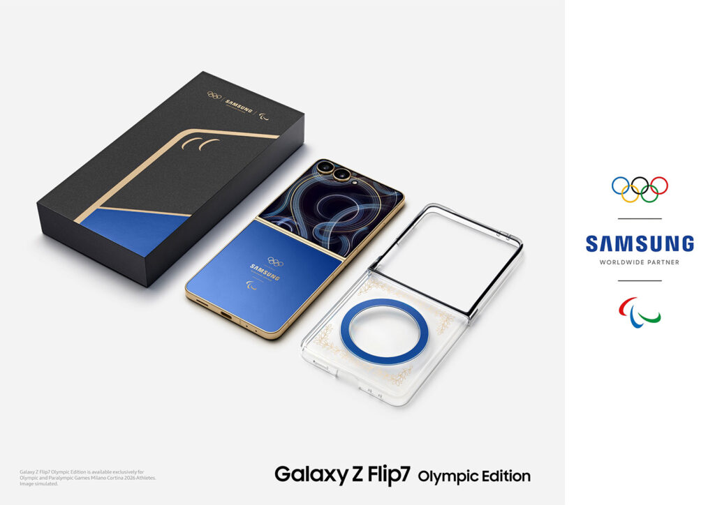 Samsung Unveils Exclusive Galaxy Z Flip Olympic Edition Supporting Athletes Entire+Milano Cortina Journey Newsbody