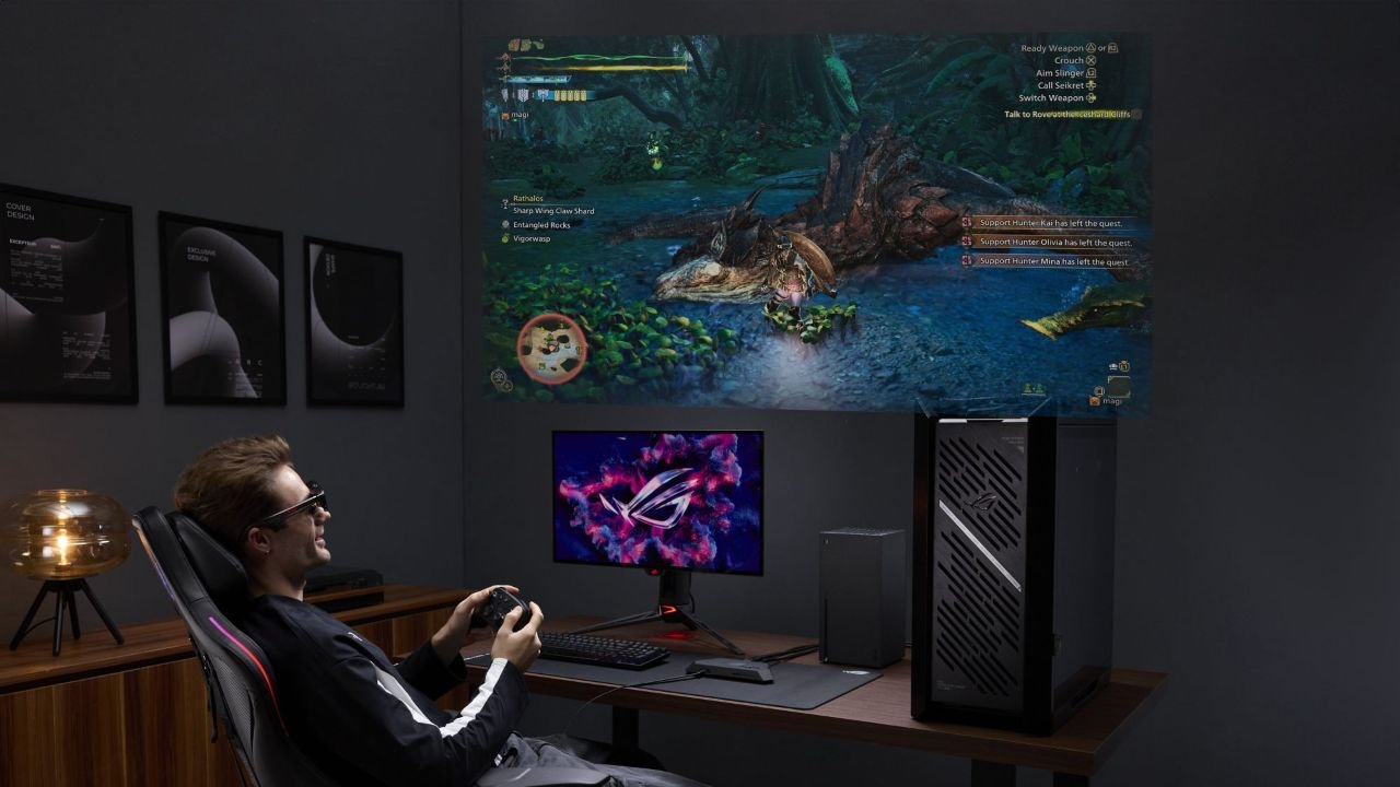 ASUS ROG unveils the XREAL Glasses R1 to deliver large virtual screens from PC and consoles