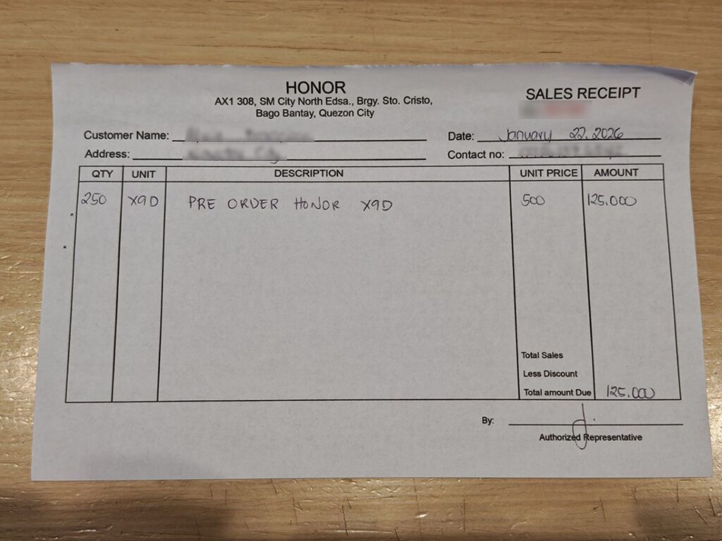 xd receipt xd receipt