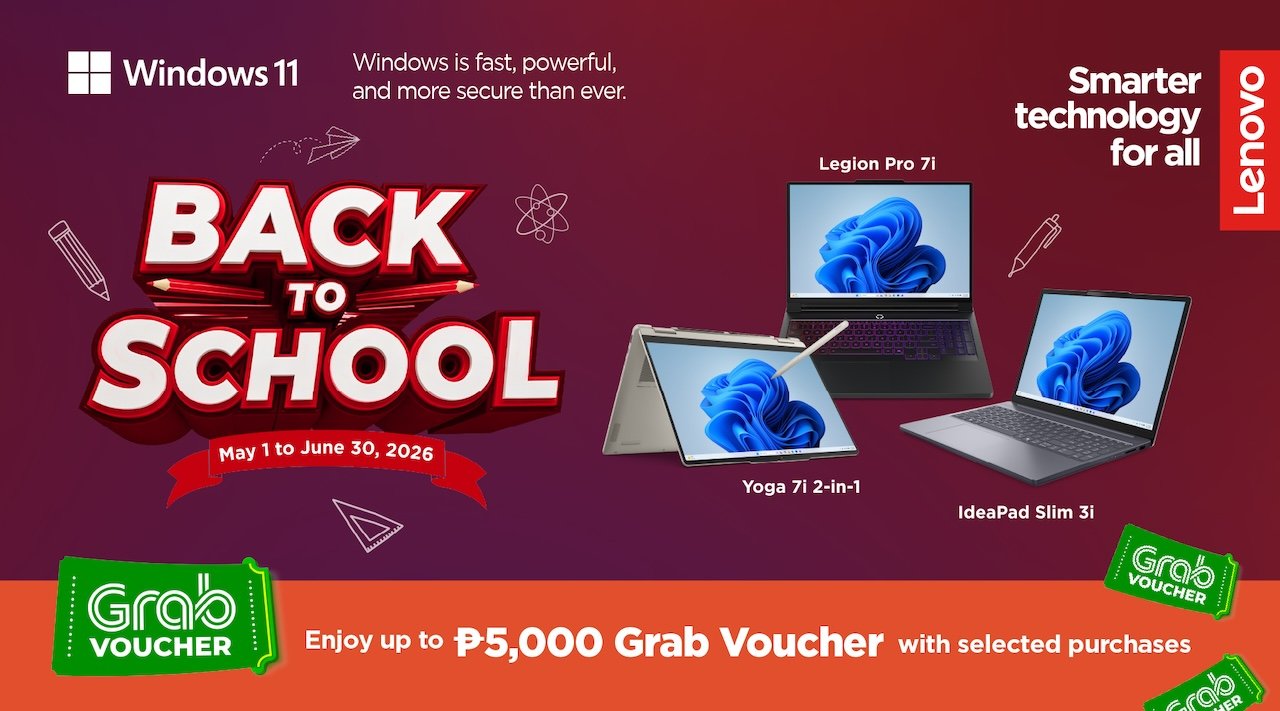Lenovo Back-to-School Promo 2026 Offers Grab Vouchers Up to PHP 5,000