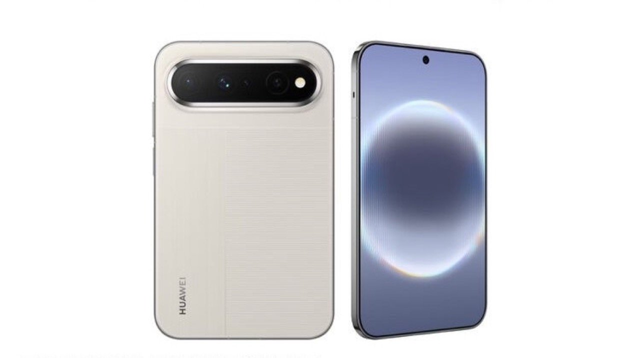 Huawei Pura X View wide-screen non-foldable smartphone banner render