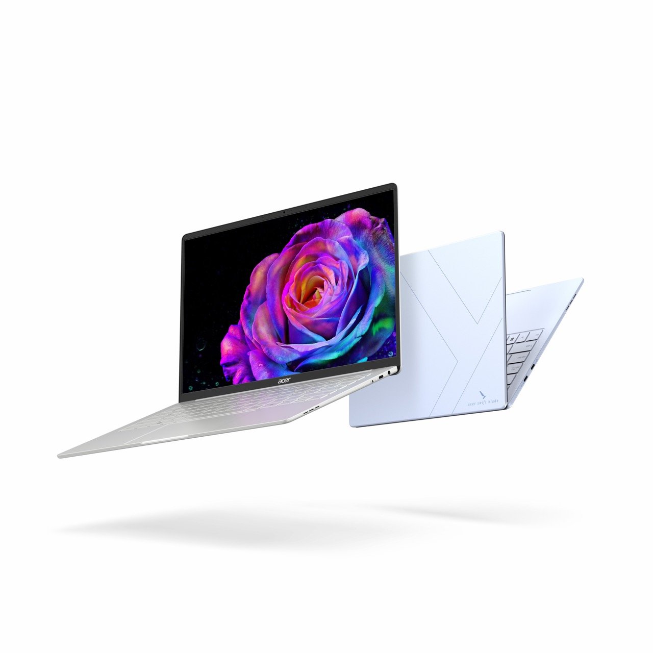 Acer Swift Blade 14 ultralight 799g laptop in Marshmallow Blue
