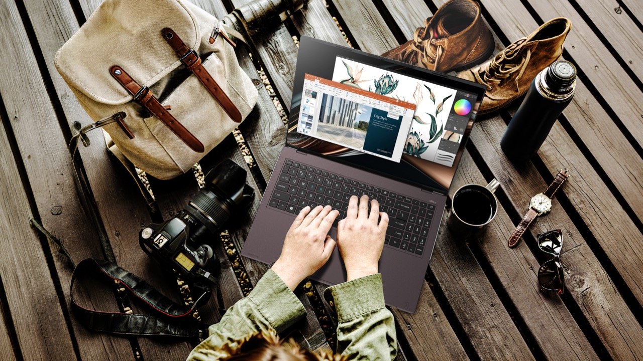 Acer Vero 16 sleek profile highlighting Earthy Brown recycled aluminum chassis and dual Thunderbolt 4 ports