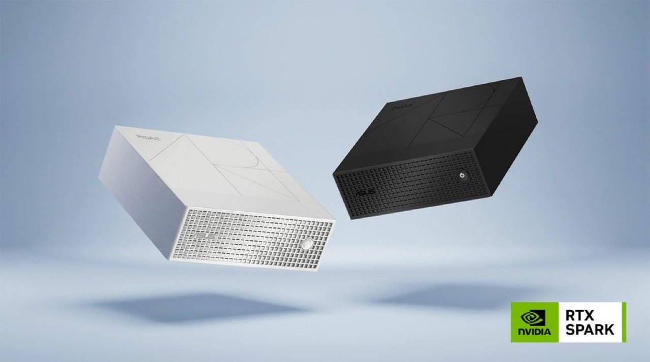 ASUS ProArt GR1X compact agentic AI mini PC family shot