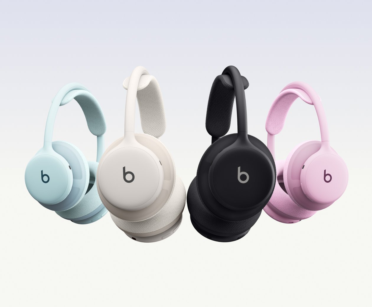 Beats 360 over-ear headphones color lineup showing four core finishes with matching Performance Knit cushions
