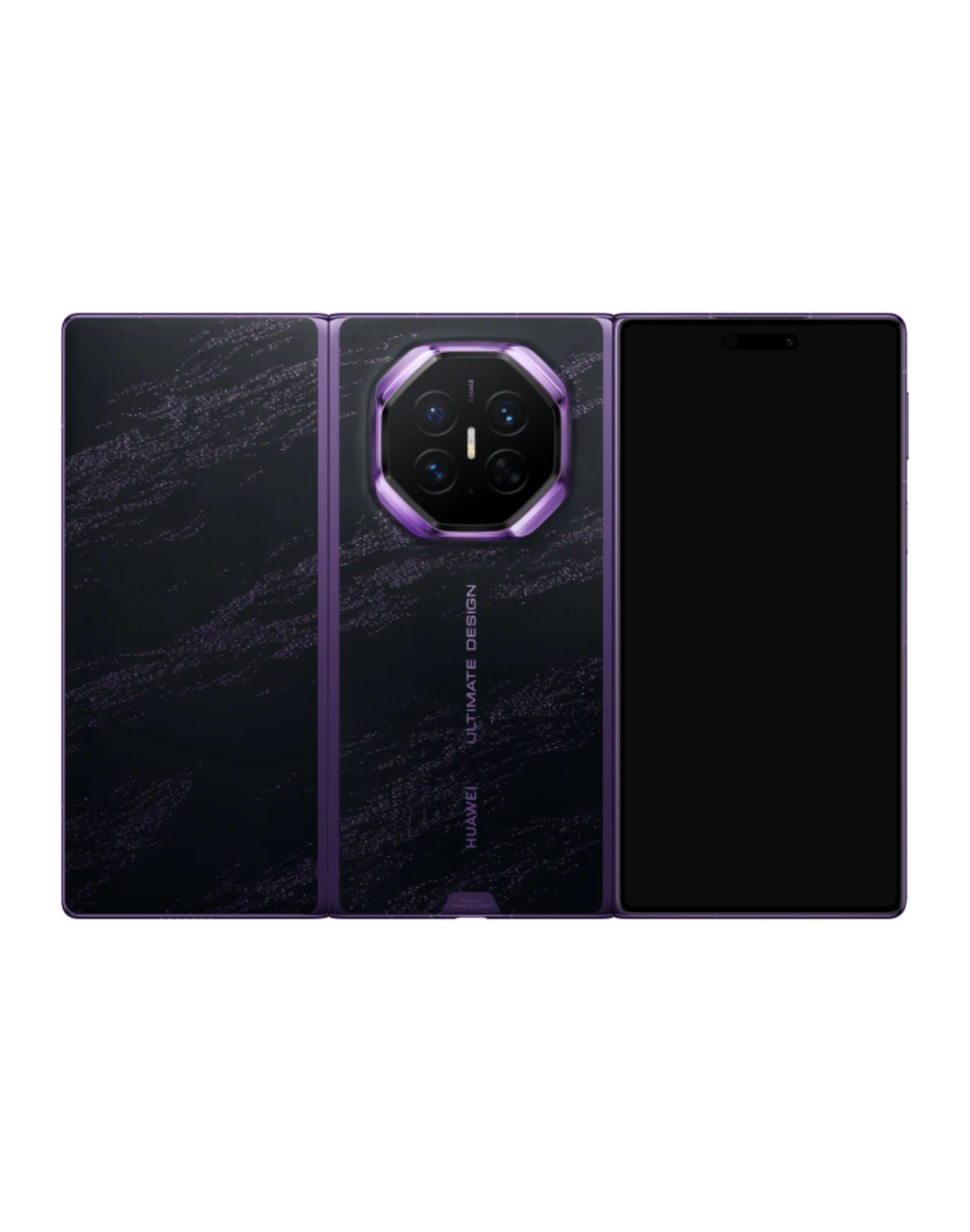 HUAWEI Mate XT 2 Jin Purple edition with gold-woven cloud brocade finish